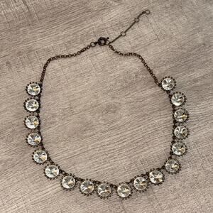 Rhinestone Costume Crystal Necklace 16-18inch